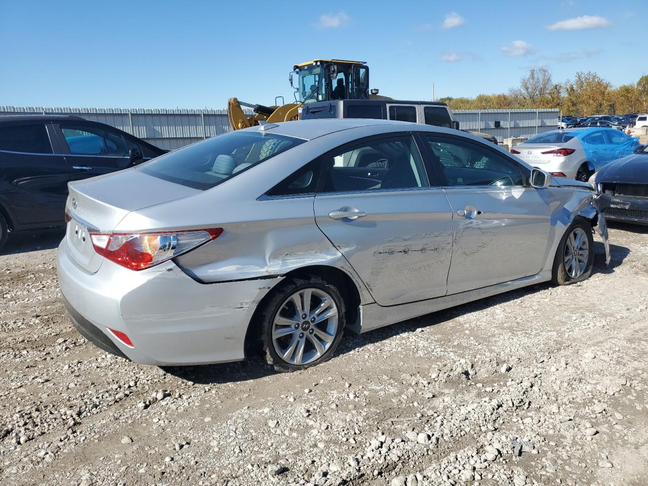 Lot #3316711417 2014 HYUNDAI SONATA GLS