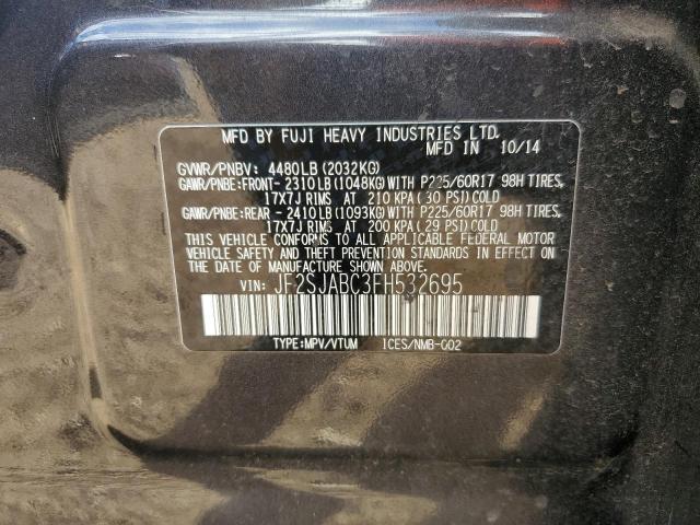 2015 SUBARU FORESTER 2.5I - JF2SJABC3FH532695