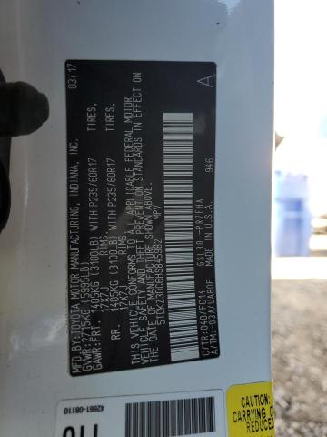 2017 TOYOTA SIENNA LE - 5TDKZ3DC6HS845982