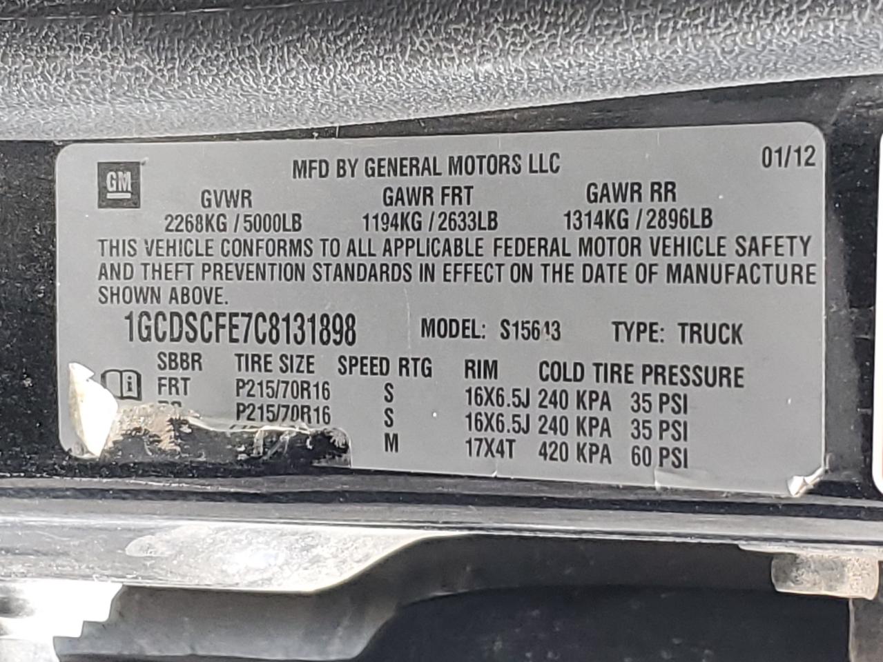 CHEVROLET COLORADO LT