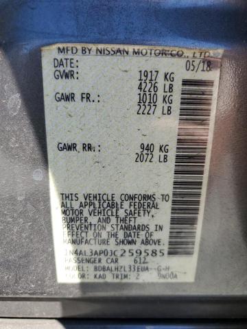 2018 NISSAN ALTIMA 2.5 #3301751419