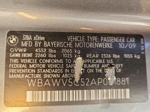 2010 BMW 328 XI SULEV - WBAWV5C52AP081881