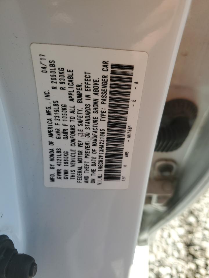 Lot #3309624086 2017 HONDA ACCORD SPO