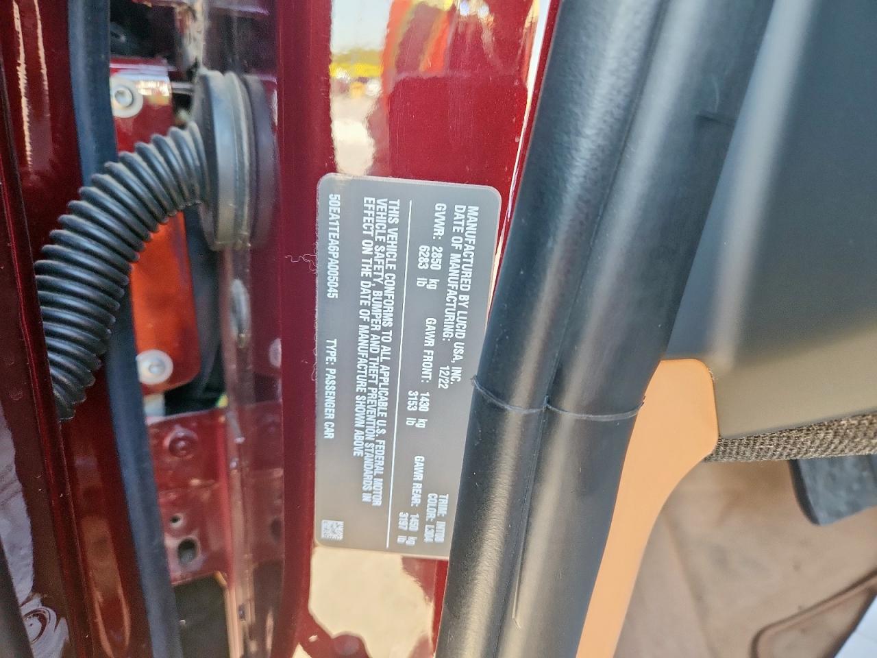 Lot #3259452144 2023 LUCID MOTORS AIR TOURIN