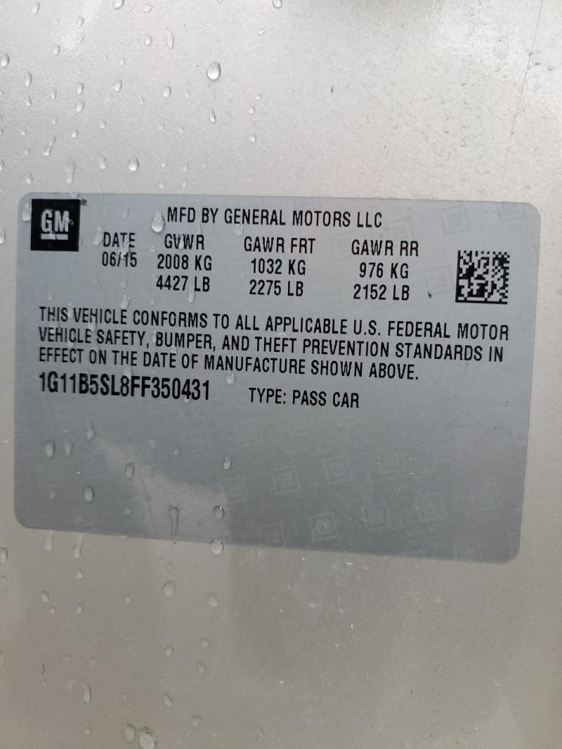 2015 CHEVROLET MALIBU LS #3297315417