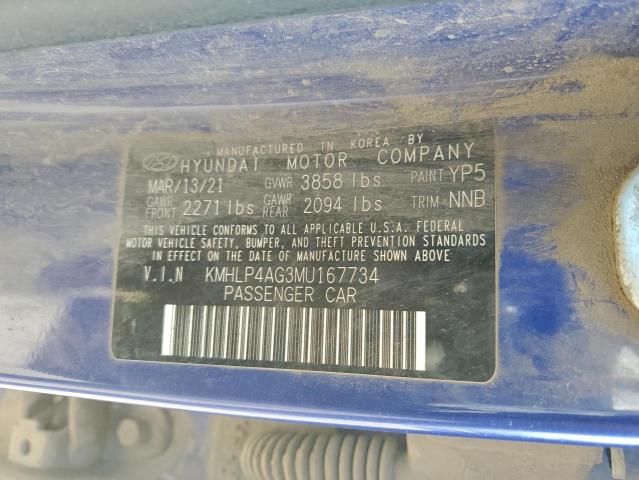 2021 HYUNDAI ELANTRA LI #3303728420