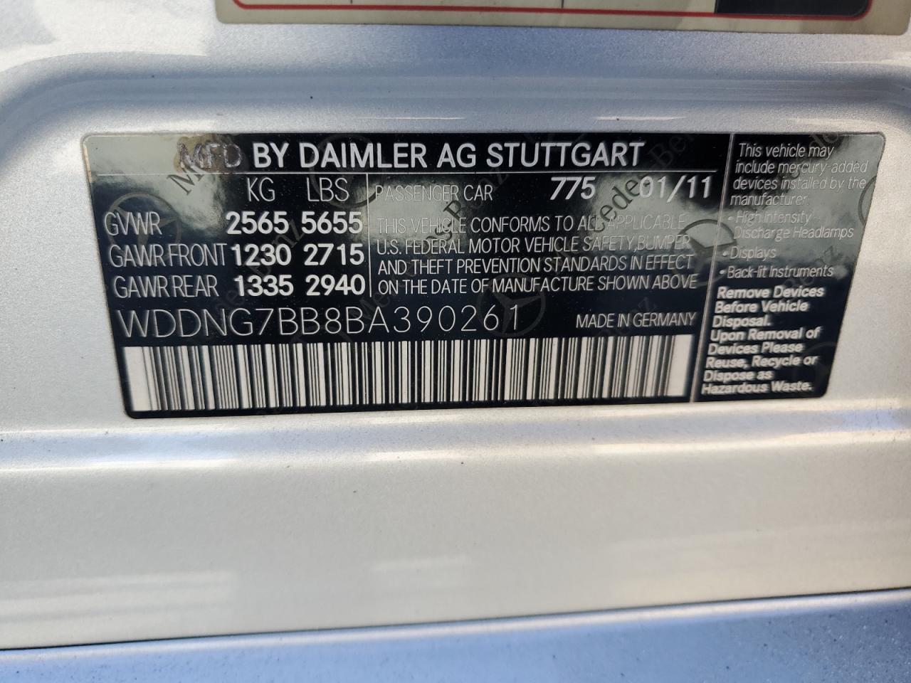 MERCEDES-BENZ S-CLASS 550