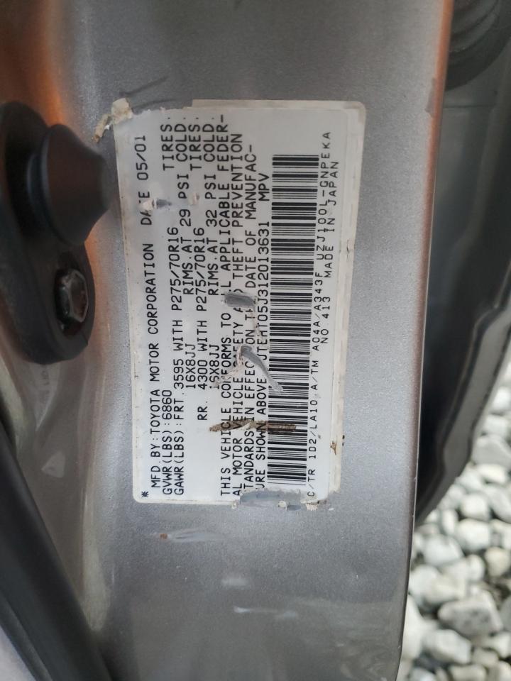 Lot #3278630938 2001 TOYOTA LAND CRUIS