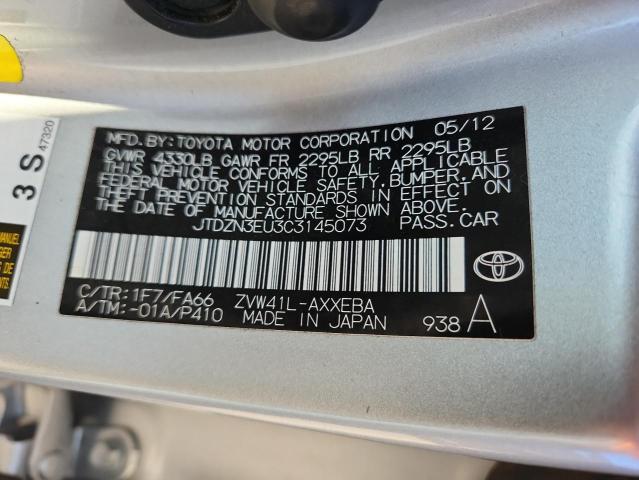 2012 TOYOTA PRIUS V - JTDZN3EU3C3145073