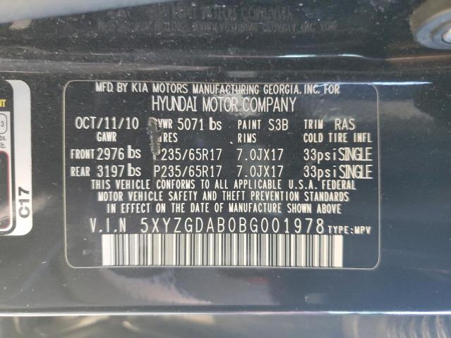 2011 HYUNDAI SANTA FE G #3284755523