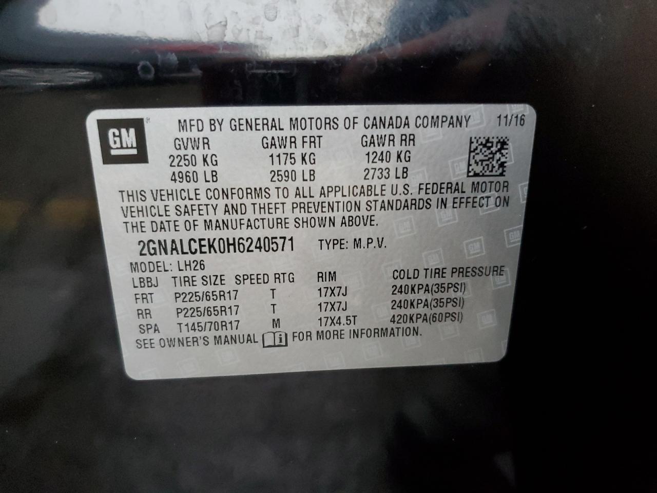 CHEVROLET EQUINOX LT