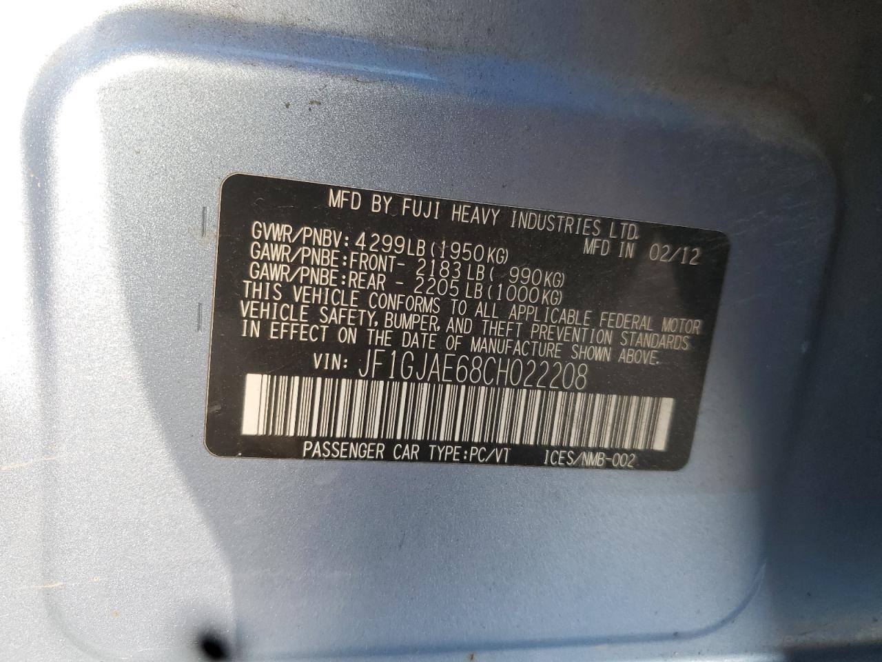 SUBARU IMPREZA PREMIUM