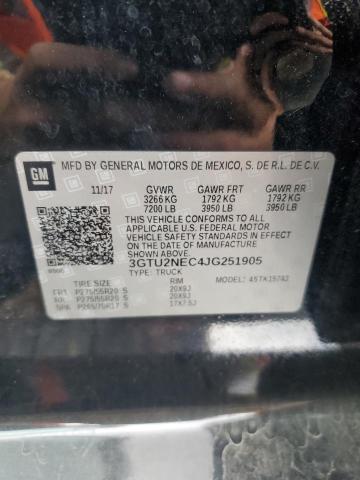 2018 GMC SIERRA K1500 SLT - 3GTU2NEC4JG251905