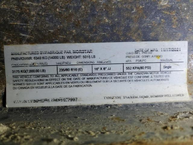 2022 NORSTAR UNKNOWN #3312521654