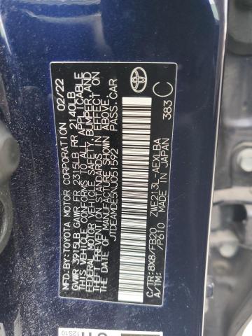 2022 TOYOTA COROLLA LE - JTDEAMDE5NJ051592