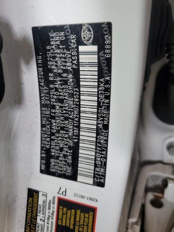 2017 TOYOTA CAMRY LE - 4T1BF1FK2HU728523