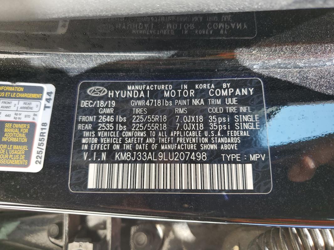 2020 HYUNDAI TUCSON LIM #3282484886