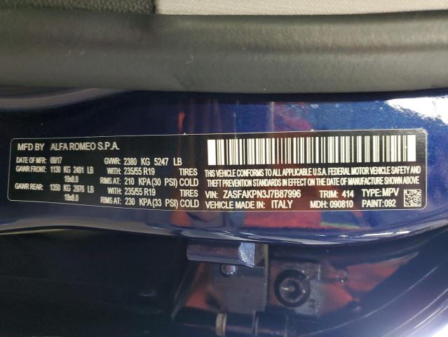 2018 ALFA ROMEO STELVIO SP ZASFAKPN3J7B87996