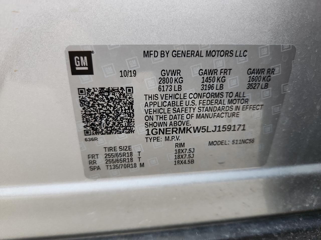 CHEVROLET TRAVERSE LT