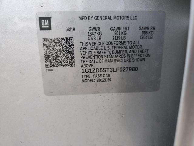 2020 CHEVROLET MALIBU LT #3303986694