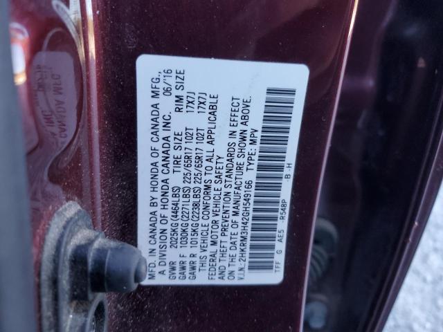 2016 HONDA CR-V SE - 2HKRM3H42GH549166