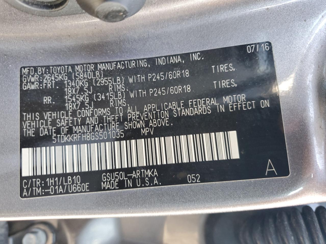 TOYOTA HIGHLANDER XLE