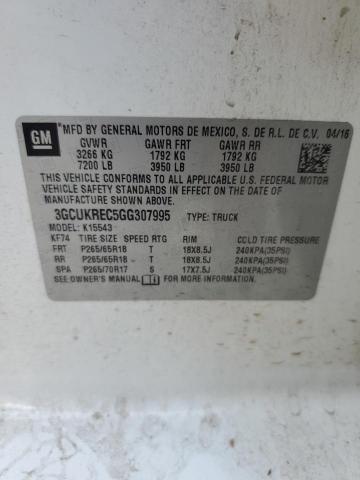 2016 CHEVROLET SILVERADO #3285806657