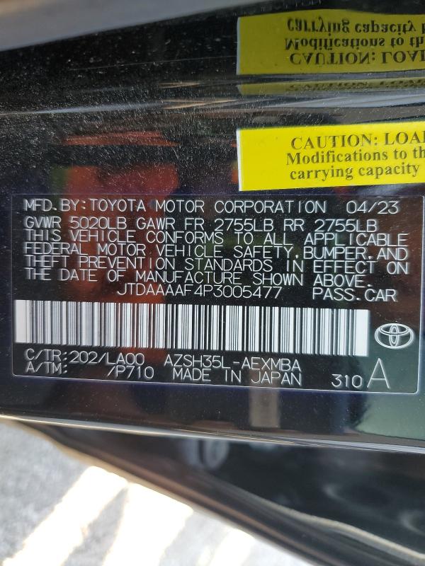 2023 TOYOTA CROWN XLE JTDAAAAF4P3005477