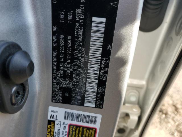 2022 TOYOTA HIGHLANDER HYBRID XLE 5TDGBRCH4NS558971