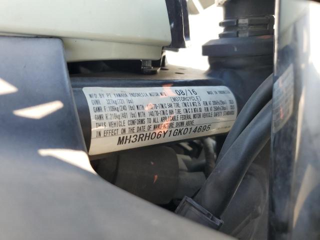 2016 YAMAHA YZFR3 MH3RH06Y1GK014695