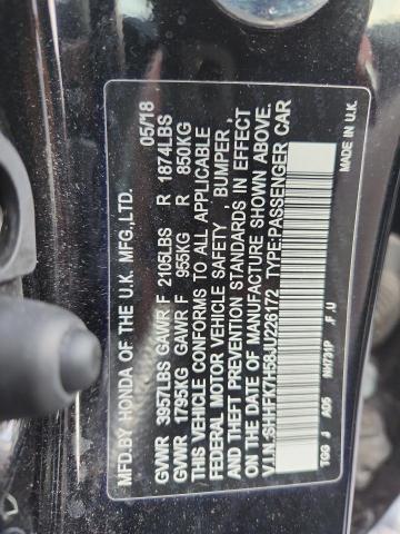 2018 HONDA CIVIC EX - SHHFK7H58JU226172