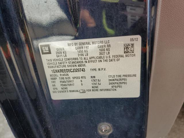 2012 CHEVROLET TRAVERSE L - 1GNKREED5CJ329743