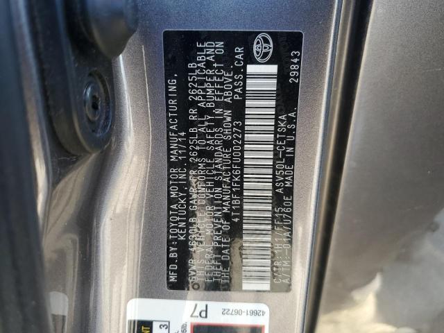 2015 TOYOTA CAMRY LE - 4T1BF1FK6FU002273