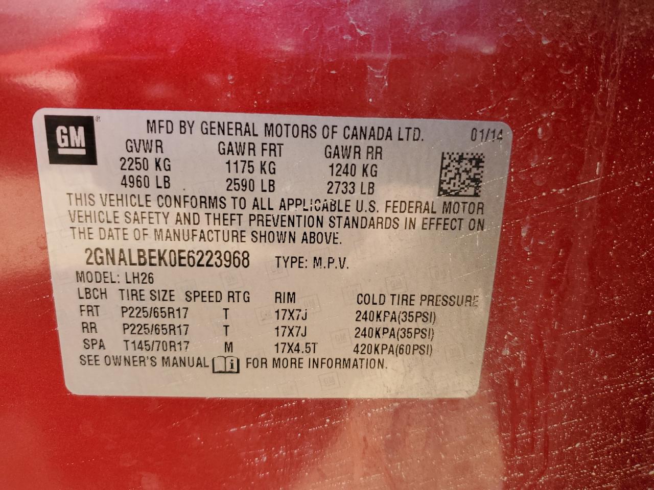 CHEVROLET EQUINOX LT