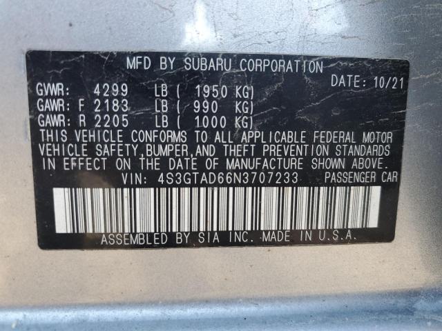 2022 SUBARU IMPREZA PR - 4S3GTAD66N3707233