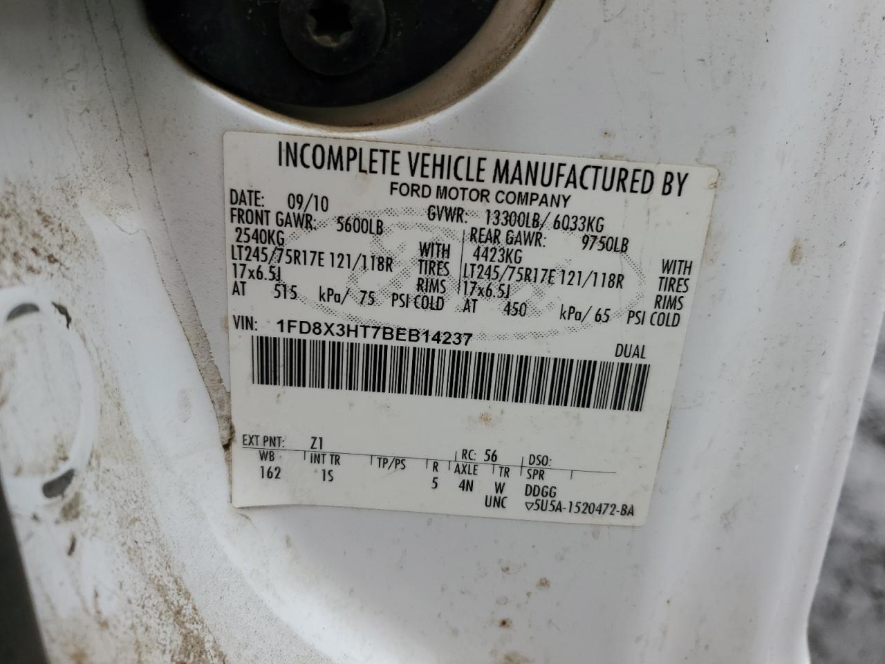 Lot #3308359274 2011 FORD F350 SUPER