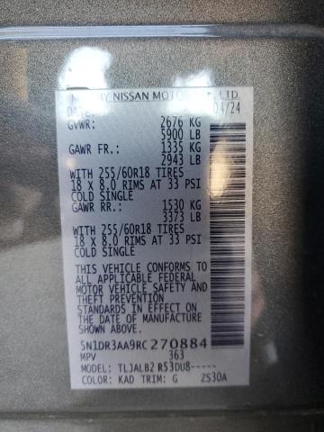 2024 NISSAN PATHFINDER S - 5N1DR3AA9RC270884