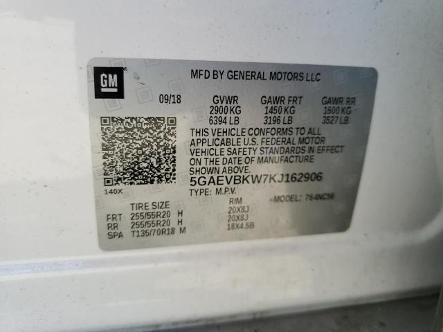 2019 BUICK ENCLAVE PREMIUM 5GAEVBKW7KJ162906