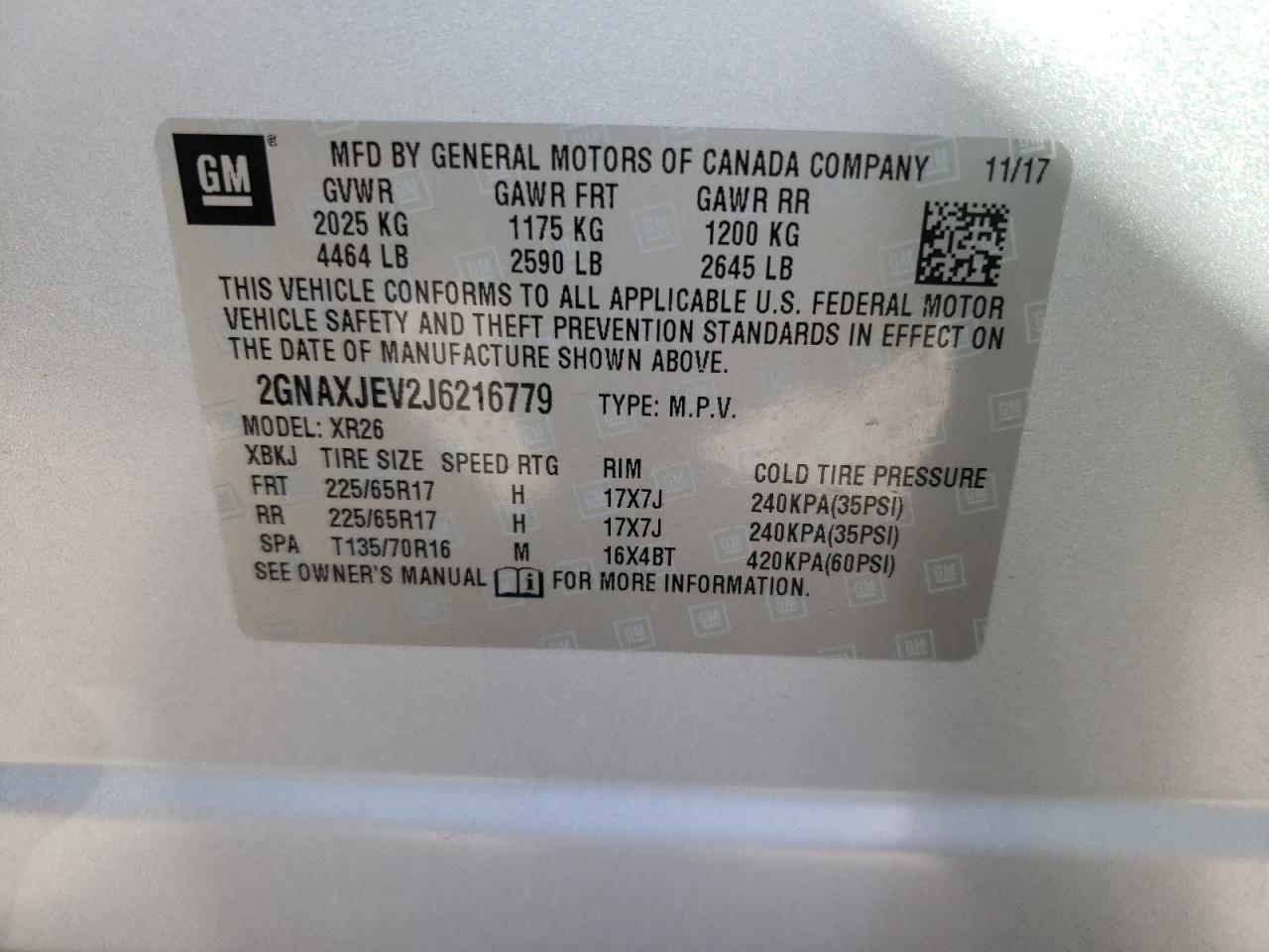 CHEVROLET EQUINOX LT