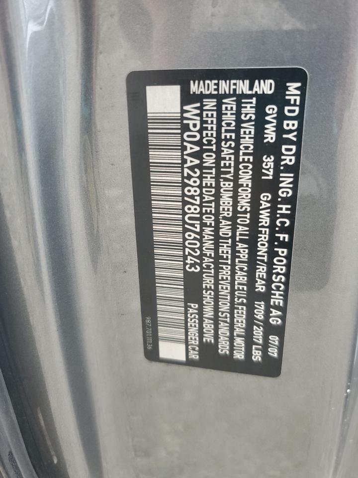 Lot #3275863721 2008 PORSCHE CAYMAN