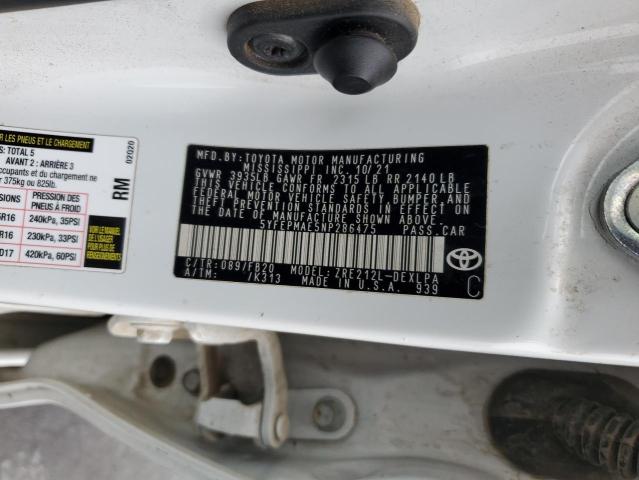 2022 TOYOTA COROLLA LE #3304652990