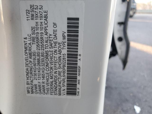 2023 HONDA ODYSSEY TO - 5FNRL6H80PB022815