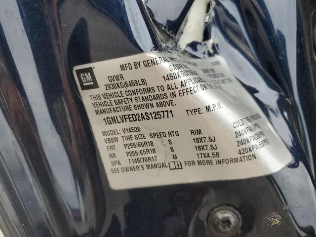 2010 CHEVROLET TRAVERSE L - 1GNLVFED2AS125771