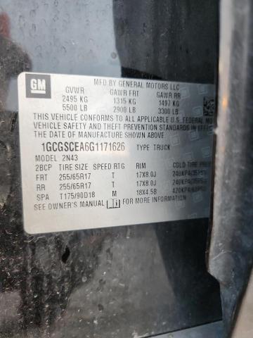 2016 CHEVROLET COLORADO L 1GCGSCEA6G1171626