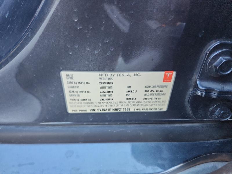 2017 TESLA MODEL S - 5YJSA1E14HF213169