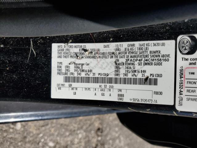 2012 FORD FIESTA SES #3284771544