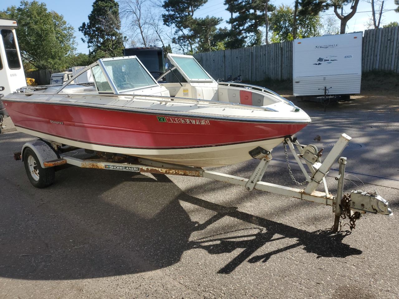 Lot #3282384263 1988 STINGRAY BOAT W/TRL