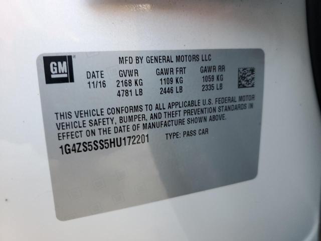 2017 BUICK LACROSSE P 1G4ZS5SS5HU172201