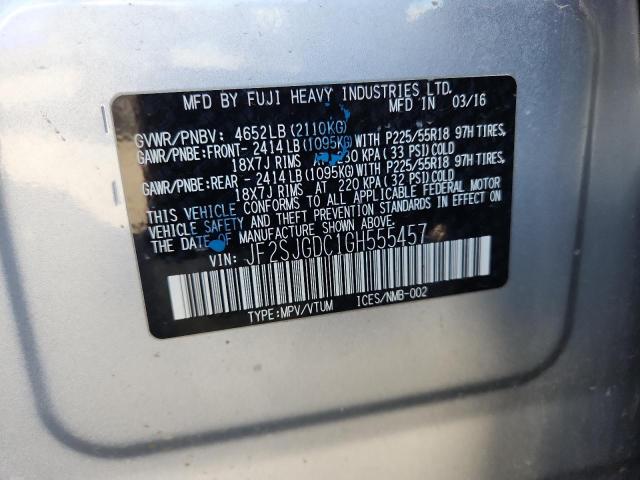 2016 SUBARU FORESTER 2 - JF2SJGDC1GH555457