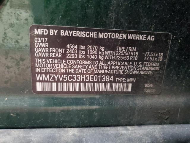 2017 MINI COOPER COU - WMZYV5C33H3E01384